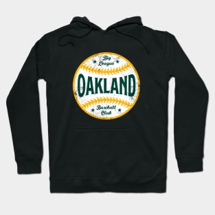 Oakland Retro Big League Baseball - Green Hoodie